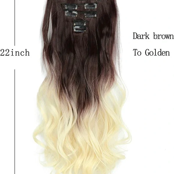 Accessories | 22 Inch 16 Clips Hair Extension Clip | Poshmark display picture 1